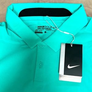 NIKE MENS GOLF shirt brand NWT sea-foam green short-sleeve
